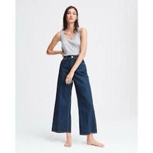 Rag & Bone Ruth super high rise ankle wide leg jeans size 23